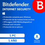 Bitdefender Internet Security 1 Año